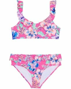 Outlet ๐ Lilly Pulitzer Kids Mini Kasme ๐ Bikini UPF 50+ (Toddler/Little Kids/Big Kids) | Swimwear โค๏ธ
