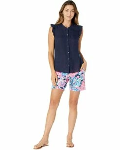 Deals 🛒 Lilly Pulitzer Briette Button Down | 👕 Shirts & Tops 😍 -Cheap Lilly Pulitzer Store 61qVEZRB1zS. AC SR736920