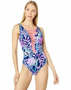 Best Pirce ✔️ Lilly Pulitzer Isle Lattice One-Piece | Swimwear 🔥