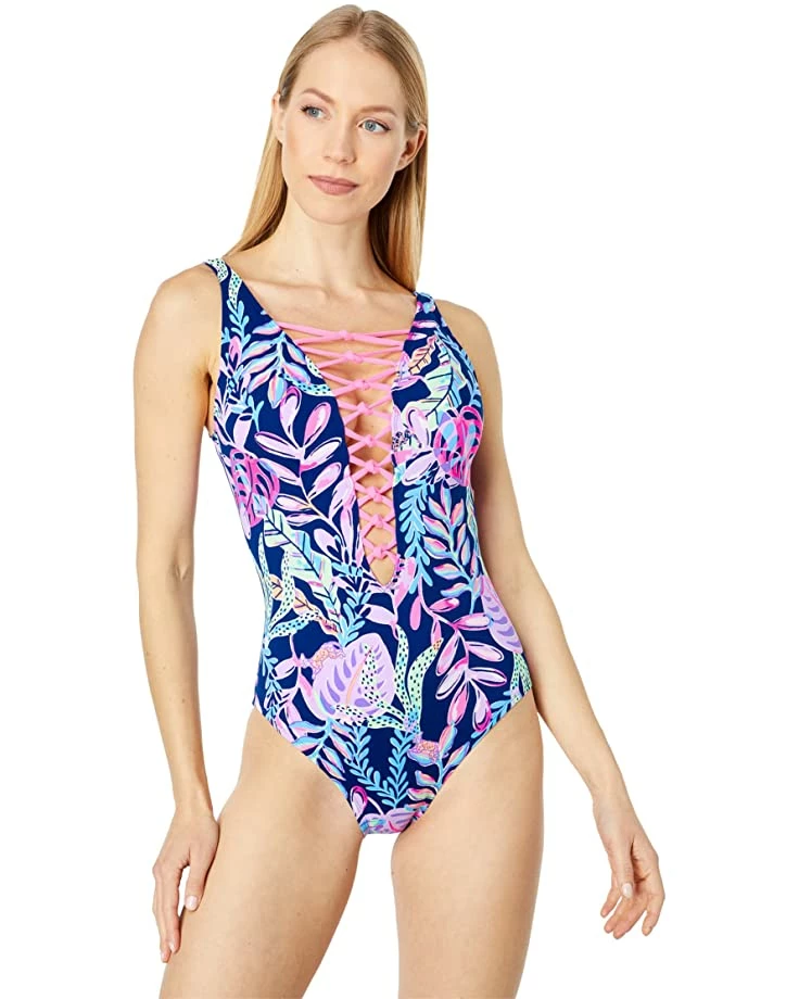 Best Pirce ✔️ Lilly Pulitzer Isle Lattice One-Piece | Swimwear 🔥 1 Best Pirce ✔️ Lilly Pulitzer Isle Lattice One-Piece | Swimwear 🔥