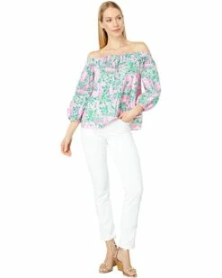 Hot Sale 🎁 Lilly Pulitzer Winifred Top | 👕 Shirts & Tops 🛒 -Cheap Lilly Pulitzer Store 716vqvC5HJL. AC SR736920