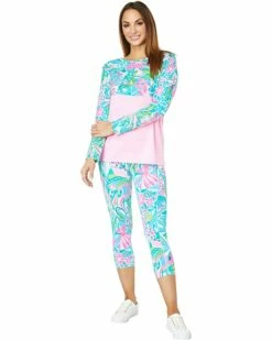 New 🎉 Lilly Pulitzer UPF 50+ Weekender Crop Leggings | Pants ⌛ -Cheap Lilly Pulitzer Store 717m2dyzuXL. AC SR736920