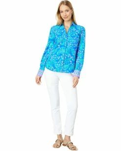 Buy 🧨 Lilly Pulitzer Marlena UPF 50+ Button-Down | 👗 Dresses 😉 -Cheap Lilly Pulitzer Store 71AqtapE VL. AC SR736920