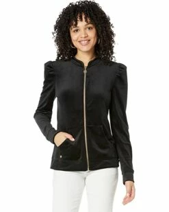 New 🛒 Lilly Pulitzer Evanna Velour Zip-Up Jacket | 🧥 Coats & Outerwear ⭐