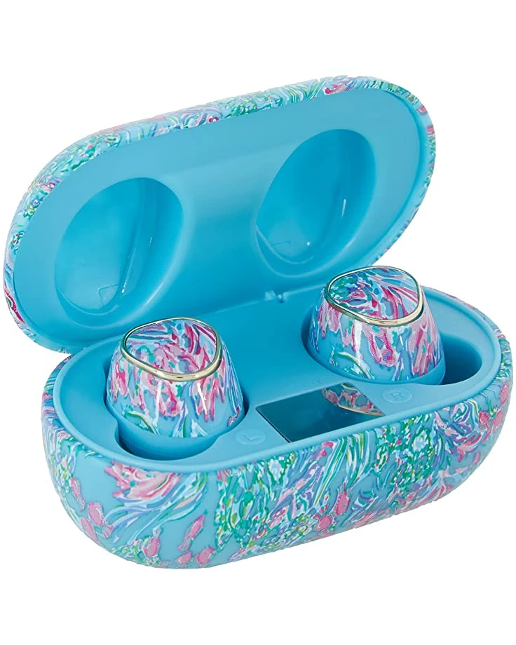Best deal ๐คฉ Lilly Pulitzer Bluetooth Earbuds with Protective Charging Case, Wireless Headphones for Phones/Tablets/Laptops, Best Fishes | Cell Phones & Accessories ๐ 3 Best deal ๐คฉ Lilly Pulitzer Bluetooth Earbuds with Protective Charging Case, Wireless Headphones for Phones/Tablets/Laptops, Best Fishes | Cell Phones & Accessories ๐ - Image 3