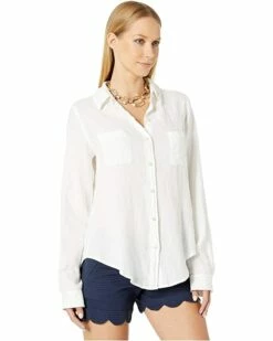 Best Sale 😀 Lilly Pulitzer Sea View Button Down | 👚 Shirts & Tops 🎉 -Cheap Lilly Pulitzer Store 71cB7MJ2KpL. AC SR736920
