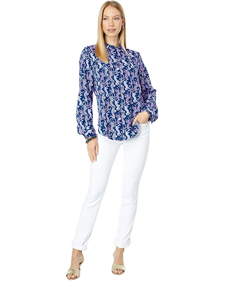 Hot Sale ⭐ Lilly Pulitzer Sea View Button-Down | 👚 Shirts & Tops ✔️ 4 Hot Sale ⭐ Lilly Pulitzer Sea View Button-Down | 👚 Shirts & Tops ✔️ - Image 4