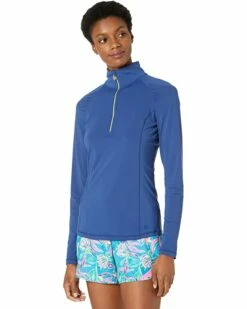 Budget ❤️ Lilly Pulitzer Justine 1/2 Zip UPF 50+ | 👕 Shirts & Tops 🤩 -Cheap Lilly Pulitzer Store 71rDpReNWIL. AC SR736920