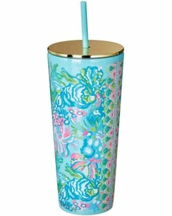 Best Sale 👏 Lilly Pulitzer Tumbler with Straw | Dining 👍