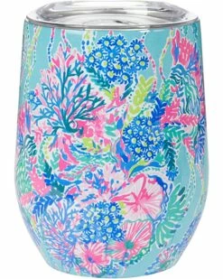 Promo 👍 Lilly Pulitzer Wine Glass with Lid | Dining 🛒