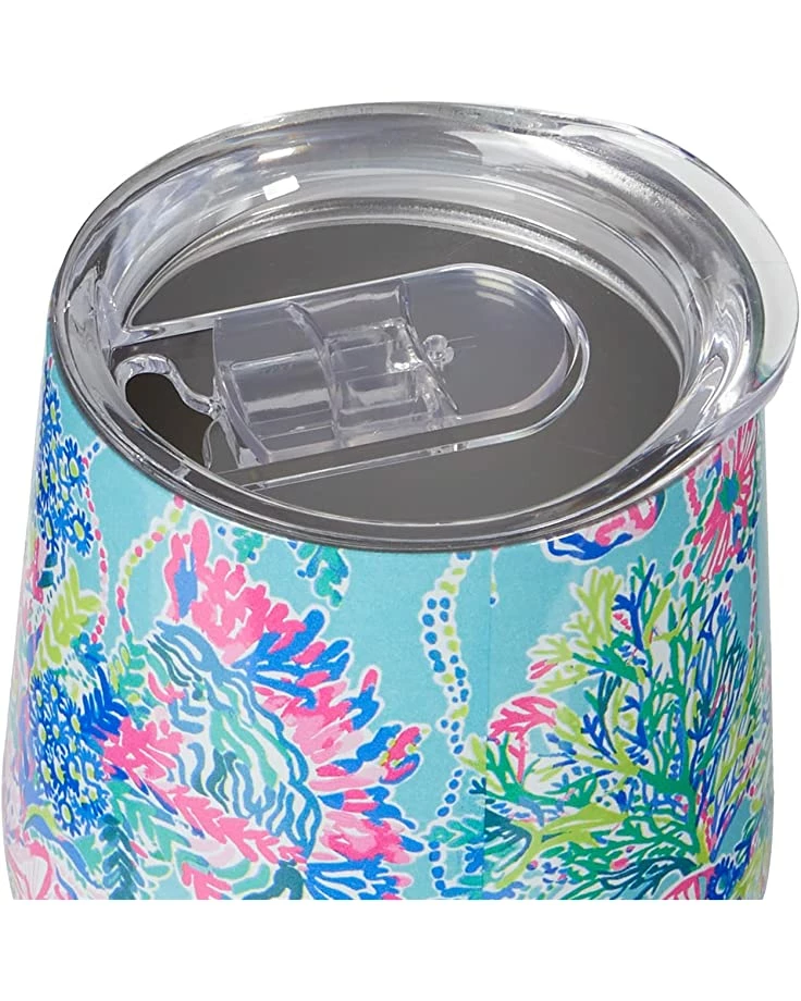 Promo ๐ Lilly Pulitzer Wine Glass with Lid | Dining ๐ 2 Promo ๐ Lilly Pulitzer Wine Glass with Lid | Dining ๐ - Image 2