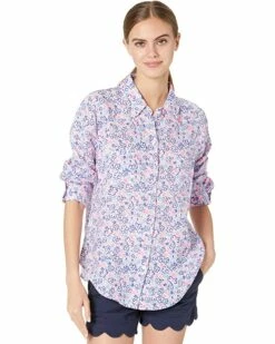 Top 10 🌟 Lilly Pulitzer Sea View Button Down | 👚 Shirts & Tops ❤️
