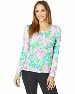Best Sale ๐ Lilly Pulitzer PJ Knit Long Sleeve Henley Top | Sleepwear โ๏ธ