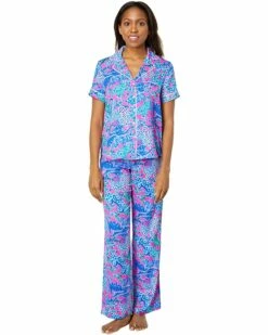 Best reviews of ❤️ Lilly Pulitzer PJ Woven Short Sleeve Top | Sleepwear 👍 -Cheap Lilly Pulitzer Store 81EfqgP1S6L. AC SR736920