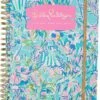 Cheap ✨ Lilly Pulitzer Jumbo 2021-2022 Planner Daily Weekly Monthly, Hardcover Agenda Dated Aug 2021 - Dec 2022, 17 Month Calendar with Notes Pages, Stickers, Pocket, & Laminated Dividers, Cabana Cocktail | Office & School Supplies 😉