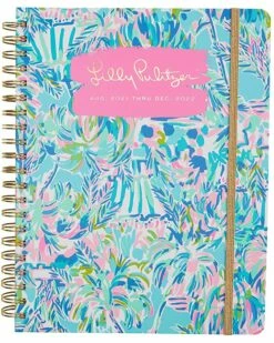 Cheap ✨ Lilly Pulitzer Jumbo 2021-2022 Planner Daily Weekly Monthly, Hardcover Agenda Dated Aug 2021 - Dec 2022, 17 Month Calendar with Notes Pages, Stickers, Pocket, & Laminated Dividers, Cabana Cocktail | Office & School Supplies 😉