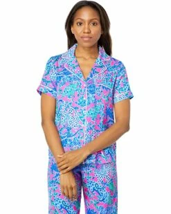 Best reviews of โค๏ธ Lilly Pulitzer PJ Woven Short Sleeve Top | Sleepwear ๐