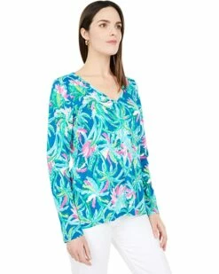 Deals ✨ Lilly Pulitzer Etta Long Sleeve Top | 👕 Shirts & Tops 🤩 -Cheap Lilly Pulitzer Store 81zd1UXgGlL. AC SR736920