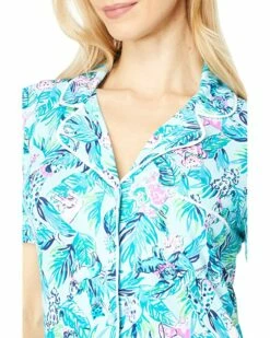 Best reviews of ✔️ Lilly Pulitzer PJ Knit Short Sleeve Button-Up Top | Sleepwear 💯 -Cheap Lilly Pulitzer Store 91kr08uq74L. AC SR736920