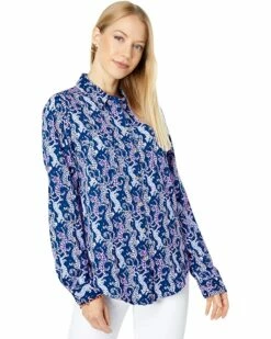 Hot Sale β Lilly Pulitzer Sea View Button-Down | π Shirts & Tops βοΈ